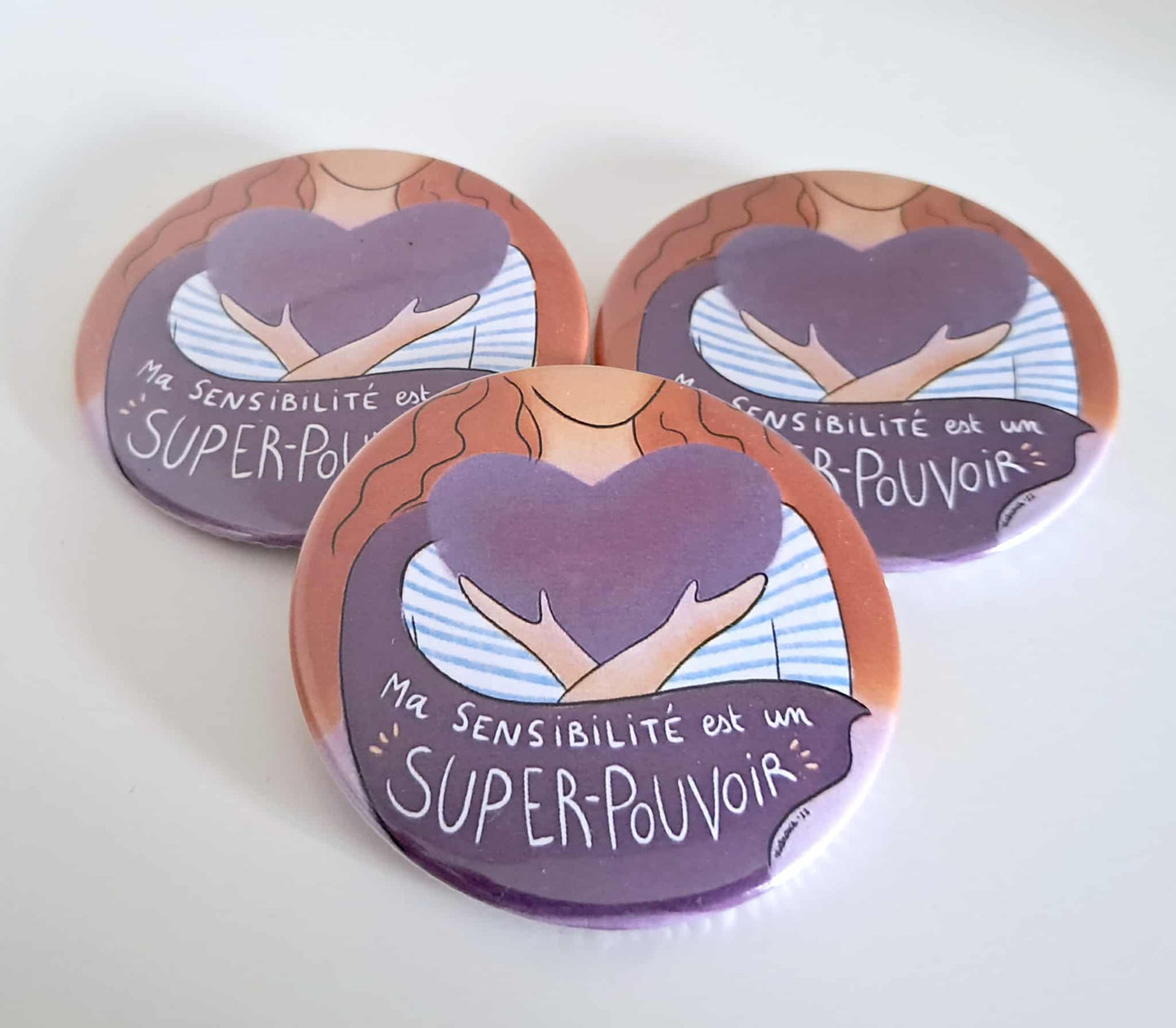 Badge "Ma sensibilité est un super-pouvoir"