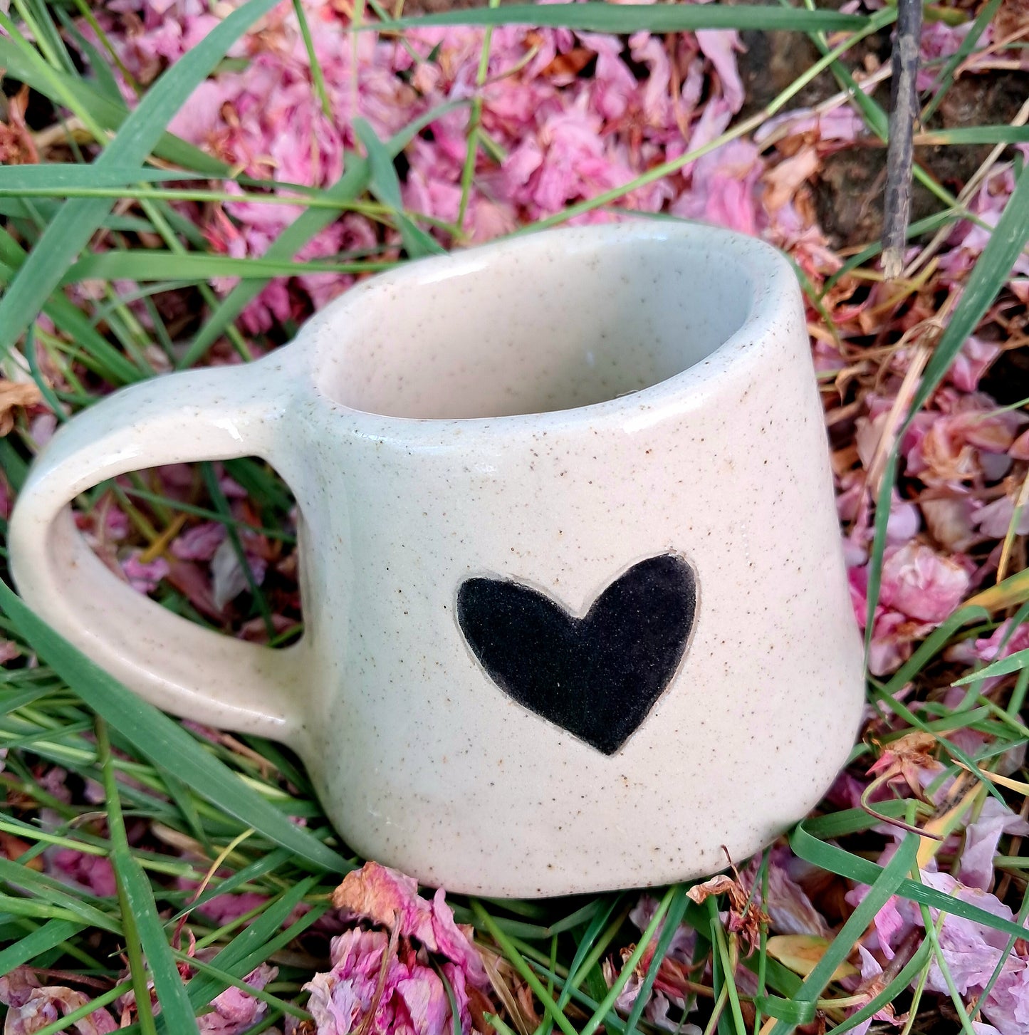 Tasse cœur noir