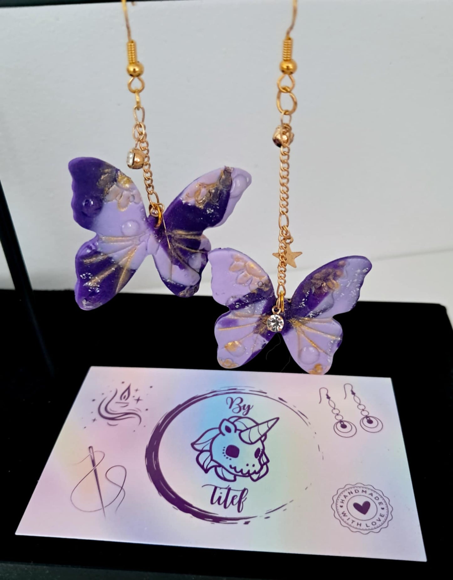 Boucles d'oreilles Papillons