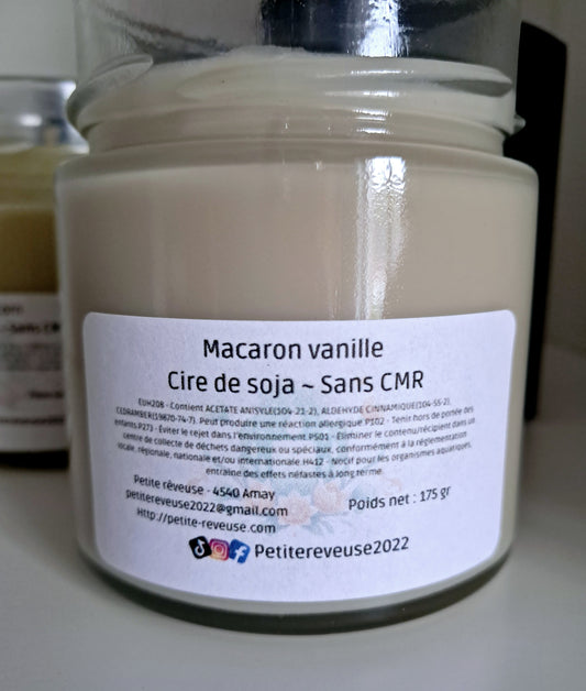 Bougie Macaron Vanille