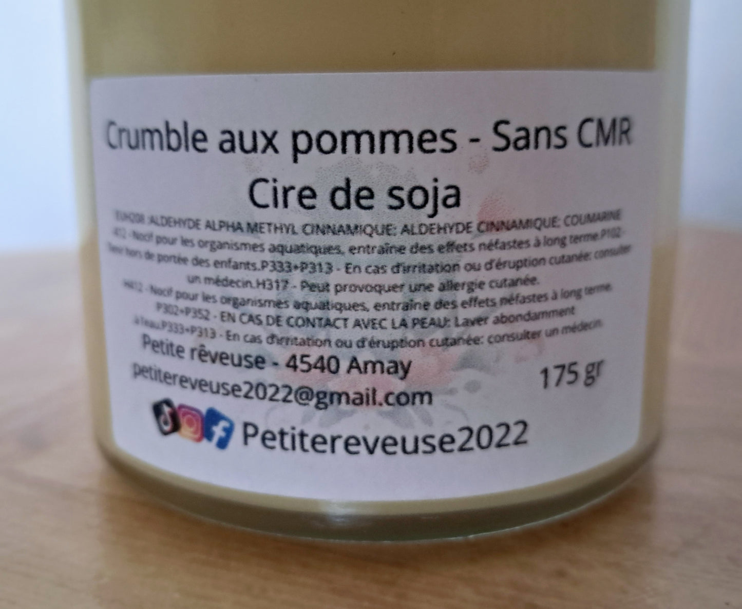 Bougie Crumble aux pommes