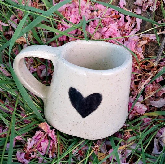 Tasse cœur noir